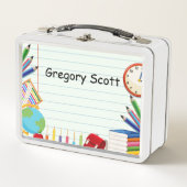 Lunch Box Carnet Papier Approvisionnement scolaire Thème Enf (Devant)