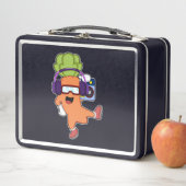 Lunch Box Carotte dans la musique avec casque (En situation)