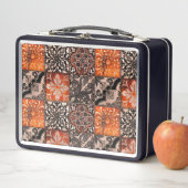 Lunch Box Carreaux de tangerine (En situation)