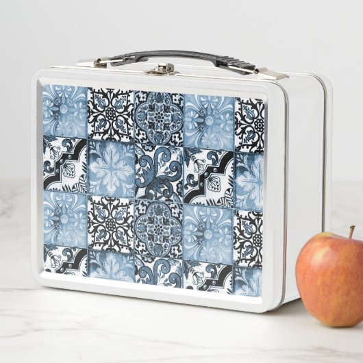 Lunch Box Carrelage océanique (En situation)