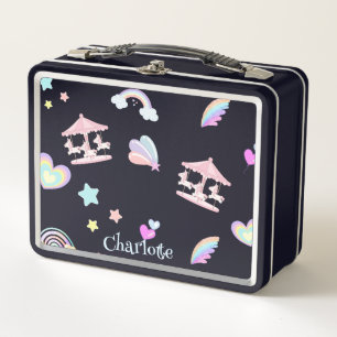 Lunch Box Carrousel arc-en-ciel magique Unicorn anniversaire