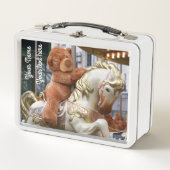 Lunch Box Carrousel avec ours en peluche (Devant)