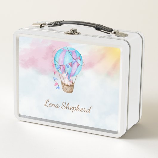 Lunch Box Cartable Licorne Atteignez le ciel (Devant)