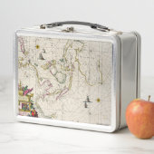 Lunch Box Carte antique des Indes est (En situation)