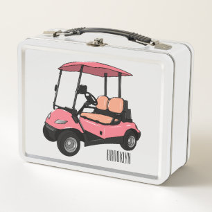 Lunch Box Carte de golf / dessin animé en voiturette de golf