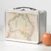 Lunch Box Carte de l'Australie et de la Nouvelle Zélande (En situation)