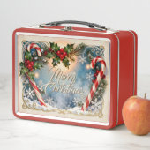 Lunch Box Carte de Noël festive avec éclat (En situation)