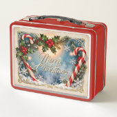 Lunch Box Carte de Noël festive avec éclat (Dos)