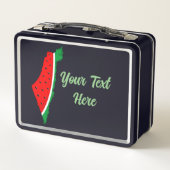 Lunch Box Carte de Palestine Watermelon Symbole de la libert (Dos)