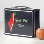 Lunch Box Carte de Palestine Watermelon Symbole de la libert (En situation)