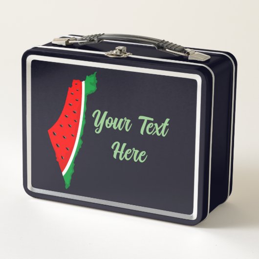 Lunch Box Carte de Palestine Watermelon Symbole de la libert (Devant)