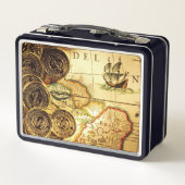 Lunch Box Carte des trésors d'or de Pirate (Dos)