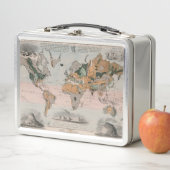 Lunch Box Carte géologique du monde (En situation)
