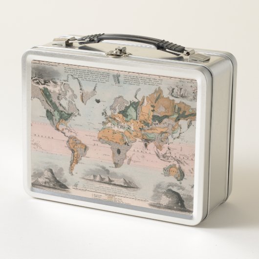Lunch Box Carte géologique du monde (Devant)