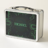 Lunch Box Carte mère verte d'ordinateur (Dos)