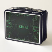 Lunch Box Carte mère verte d'ordinateur (Dos)