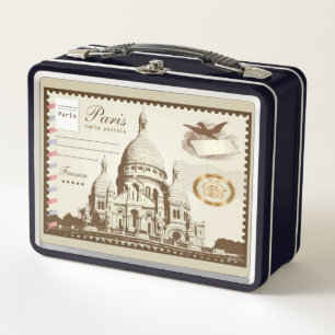 Lunch Box Carte Postale Paris France Non Postage