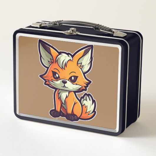 LUNCH BOX CARTOON FOX (Devant)
