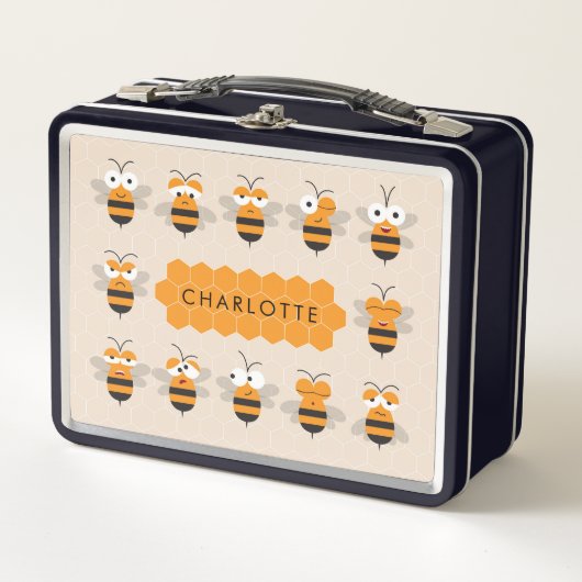 Lunch Box Cartoon mignon Miel Abeille de Miel (Devant)