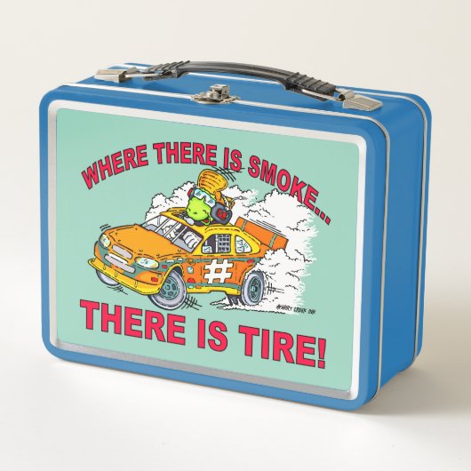 LUNCH BOX CARTOON STOCK VOITURE RACING TOAD (Devant)