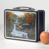 Lunch Box Cascade Mère et Cube Ours Noir (En situation)