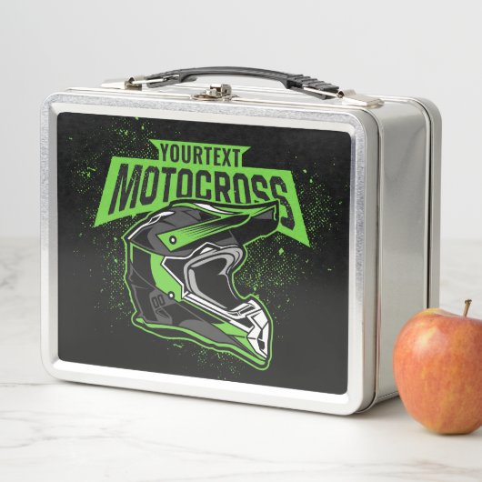 Lunch Box Casque de course de motocross motocross personnali (En situation)