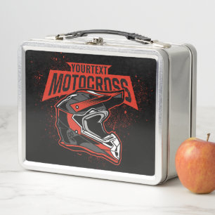 Lunch Box Casque de course de motocross motocross personnali