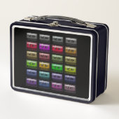 LUNCH BOX CASSETTE TAPES RETRO MUSIQUE AMOUR (Devant)