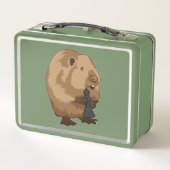 Lunch Box Castor aux échecs avec le fou (Dos)