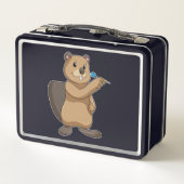 Lunch Box Castor aux fléchettes avec fléchette (Dos)