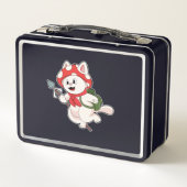 Lunch Box Cat as Mushroom picker with Mushroom (Dos)