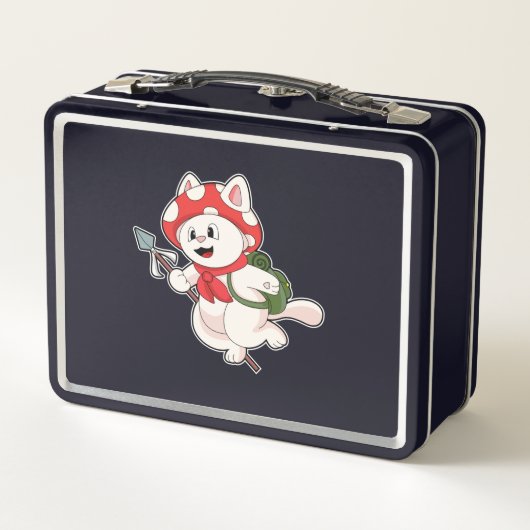 Lunch Box Cat as Mushroom picker with Mushroom (Dos)