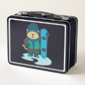 Lunch Box Cat as Snowboarder (Dos)