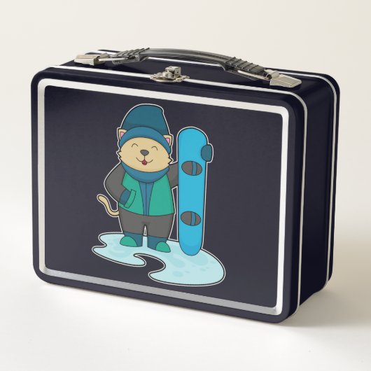 Lunch Box Cat as Snowboarder (Devant)
