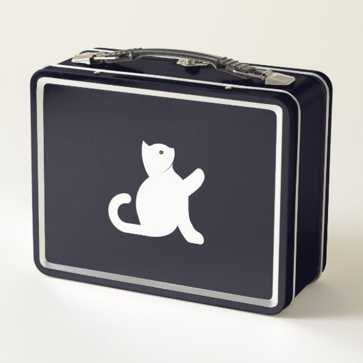 Lunch Box Cat dit bonjour (Dos)