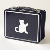Lunch Box Cat dit bonjour (Devant)