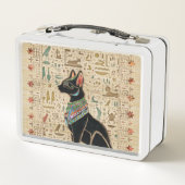 Lunch Box Cat égyptien - Bastet sur le papyrus (Dos)