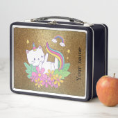 Lunch Box Cat Golden sparkle (En situation)