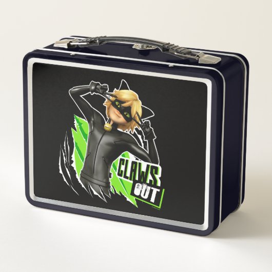 Lunch Box Cat Noir | Graphisme de découpe (Dos)