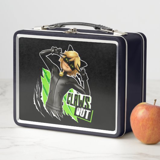 Lunch Box Cat Noir | Graphisme de découpe (En situation)