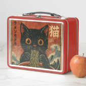 Lunch Box Cat Ramen Japonais drôle Graphisme Kawaii Cat Anim (En situation)