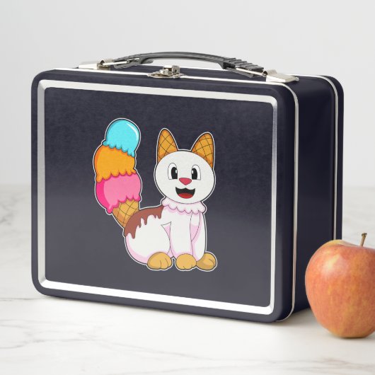 Lunch Box Cat with popsicle (En situation)