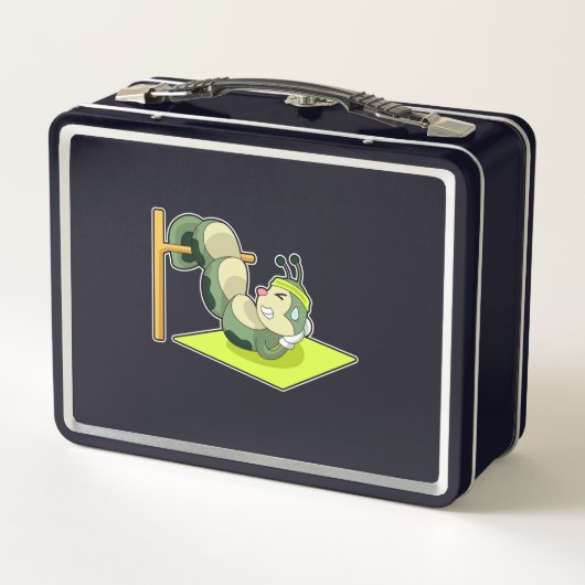 Lunch Box Caterpillar ABS Workout Fitness (Dos)