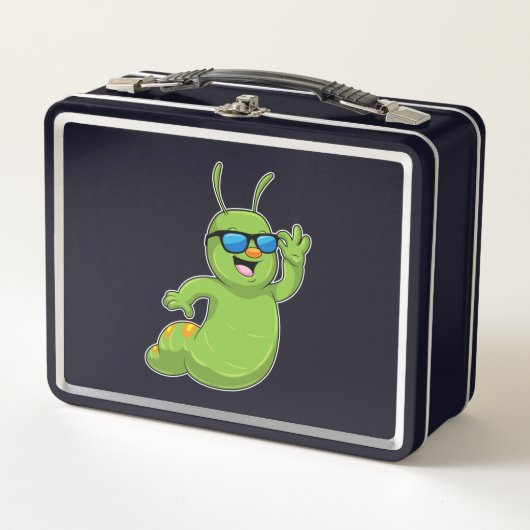 Lunch Box Caterpillar avec lunettes de soleil (Devant)
