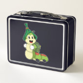Lunch Box Caterpillar en tant qu'étudiant avec sac à dos (Dos)