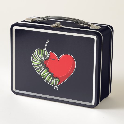 Lunch Box Caterpillar love heart (Devant)