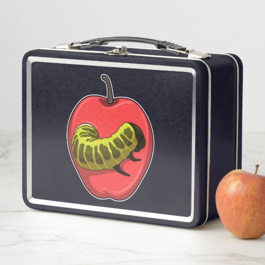 Lunch Box Caterpillar with Apple (En situation)