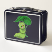 Lunch Box Caterpillar with Leaf as Parasol (Devant)