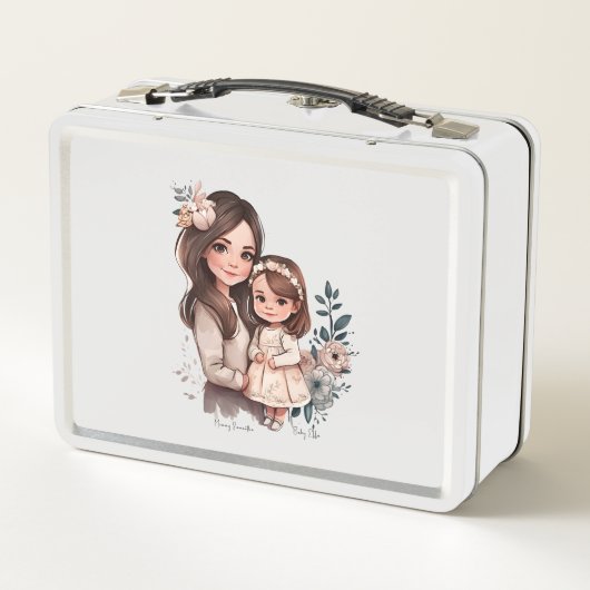 Lunch Box Caution adorable mère et fille (3) (Dos)