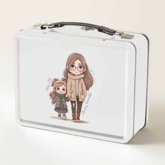 Lunch Box Caution adorable mère et fille (5) (Dos)